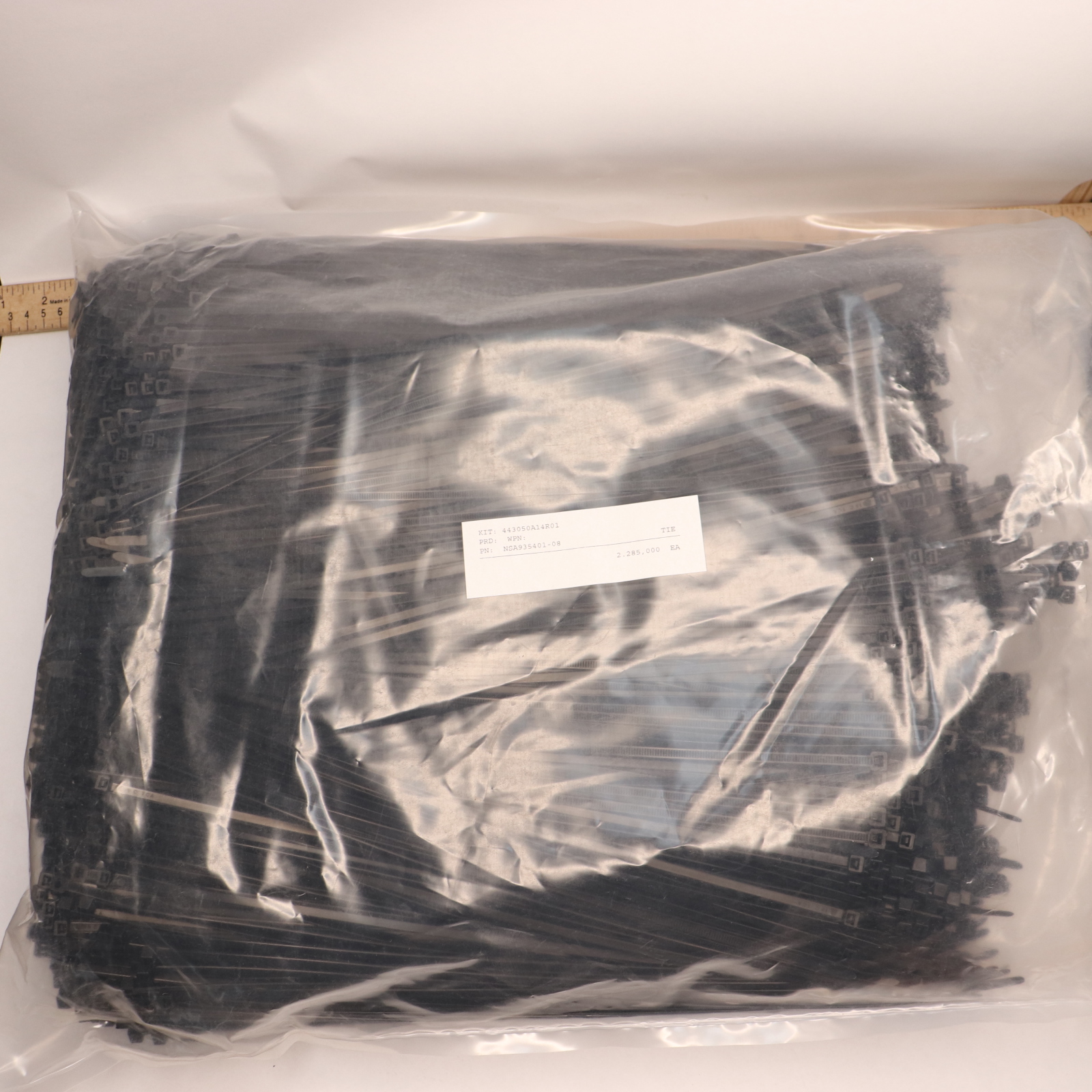 2285-Pk) Cable Ties Black 10